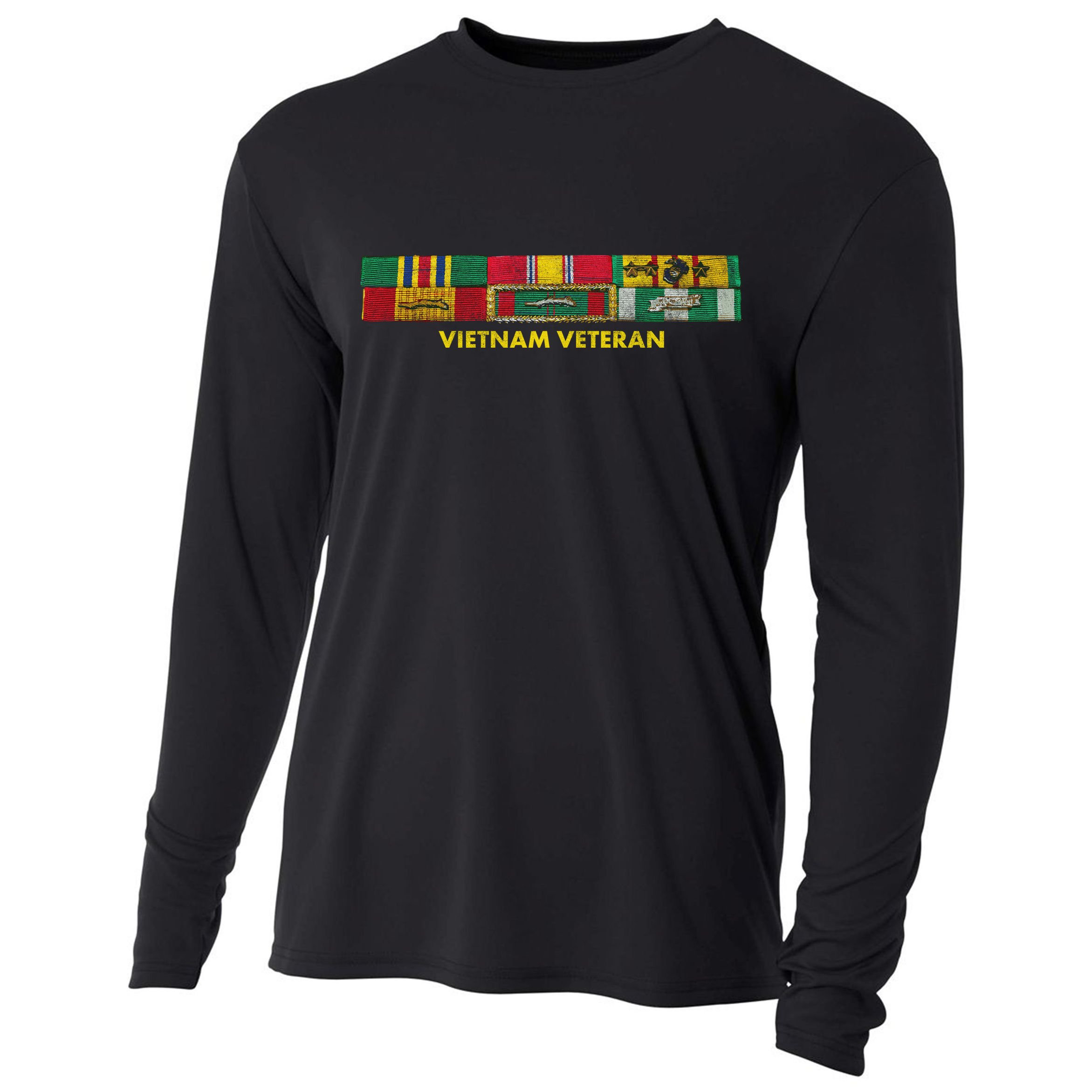 Vietnam Veteran Emblem Cooling Performance Long Sleeve Crew