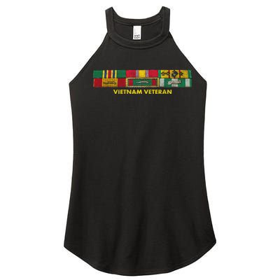 Vietnam Veteran Emblem Women’s Perfect Tri Rocker Tank