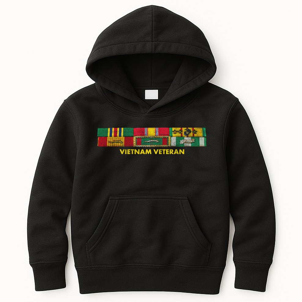Vietnam Veteran Emblem Kids Hoodie