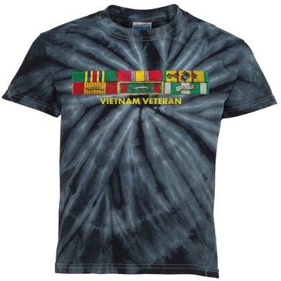 Vietnam Veteran Emblem Kids Tie-Dye T-Shirt