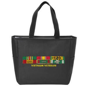 Vietnam Veteran Emblem Zip Tote Bag