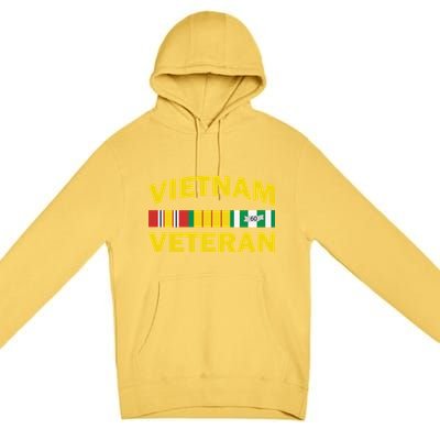 Vietnam Veteran Flag Logo Premium Pullover Hoodie