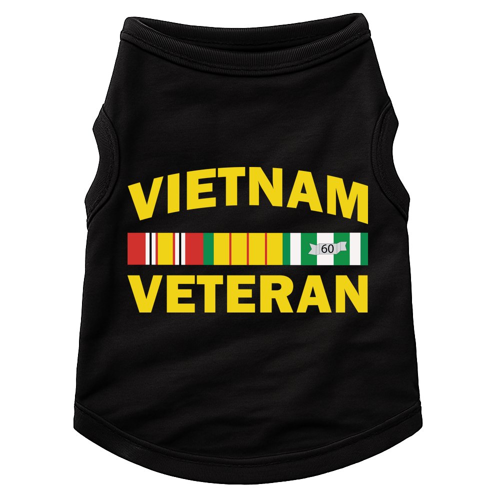 Vietnam Veteran Flag Logo Doggie Tank