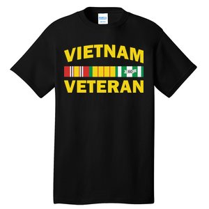 Vietnam Veteran Flag Logo Tall T-Shirt