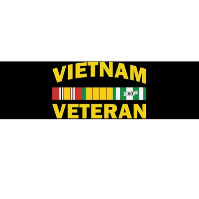 Vietnam Veteran Flag Logo Bumper Sticker