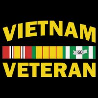Vietnam Veteran Flag Logo Drawstring Bag