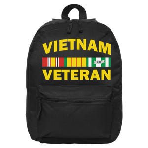 Vietnam Veteran Flag Logo 16 in Basic Backpack