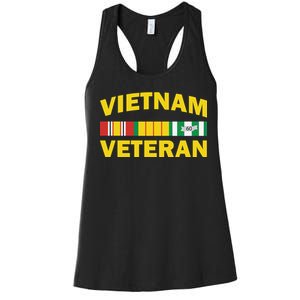 Vietnam Veteran Flag Logo Women's Racerback Tank