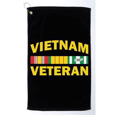 Vietnam Veteran Flag Logo Platinum Collection Golf Towel