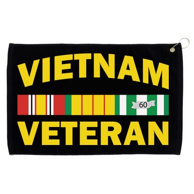 Vietnam Veteran Flag Logo Grommeted Golf Towel