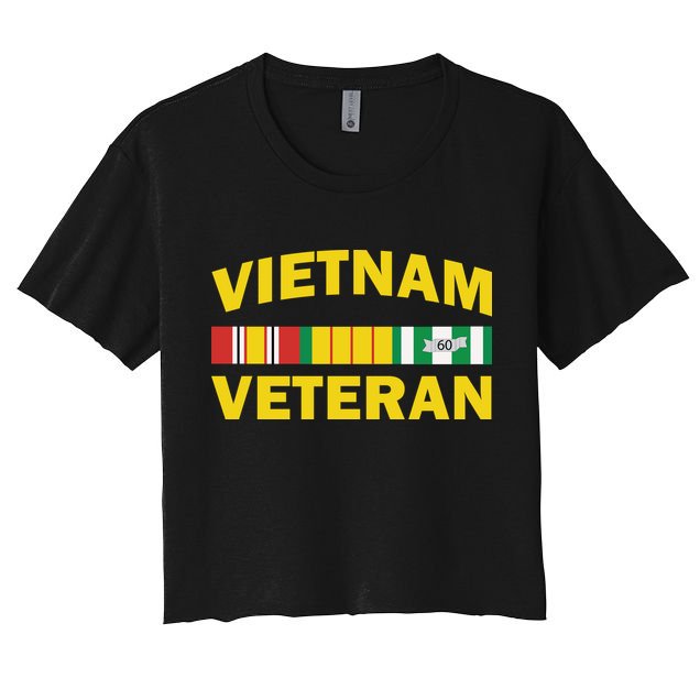 Vietnam Veteran Flag Logo Crop Top