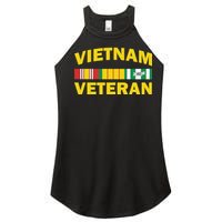 Vietnam Veteran Flag Logo Women's Perfect Tri Rocker Tank