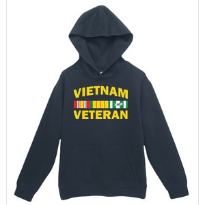 Vietnam Veteran Flag Logo Urban Pullover Hoodie