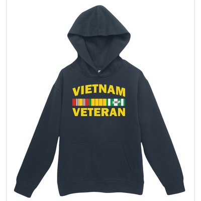 Vietnam Veteran Flag Logo Urban Pullover Hoodie