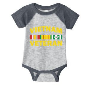 Vietnam Veteran Flag Logo Infant Baby Jersey Bodysuit