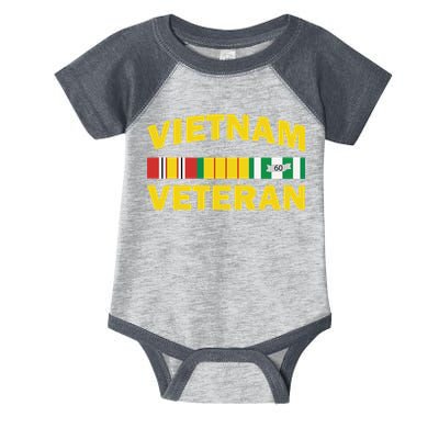 Vietnam Veteran Flag Logo Infant Baby Jersey Bodysuit