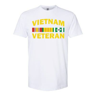 Vietnam Veteran Flag Logo Softstyle CVC T-Shirt