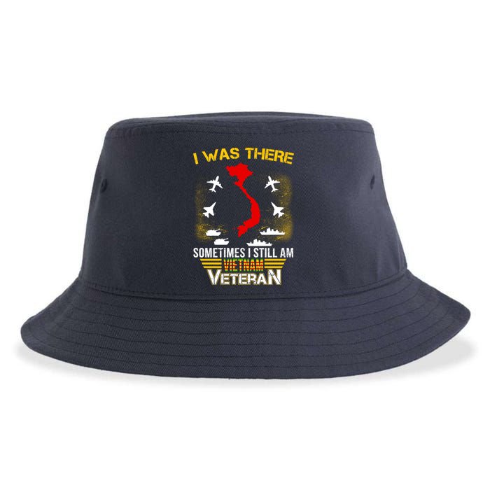 Vietnam Veteran I Was There Sustainable Bucket Hat
