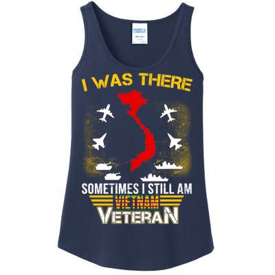 Vietnam Veteran I Was There Ladies Essential Tank