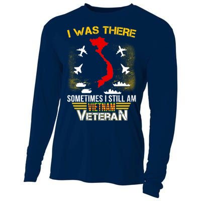 Vietnam Veteran I Was There Cooling Performance Long Sleeve Crew