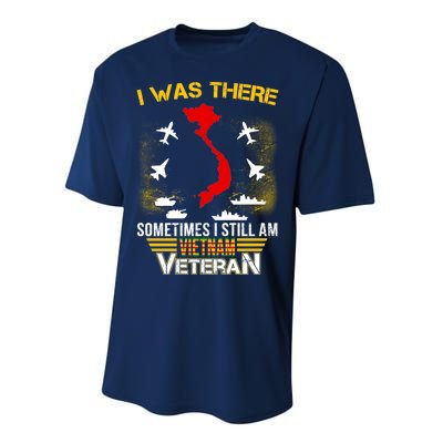 Vietnam Veteran I Was There Performance Sprint T-Shirt