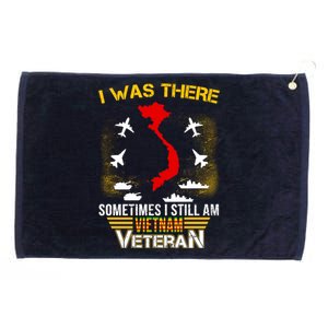 Vietnam Veteran I Was There Grommeted Golf Towel