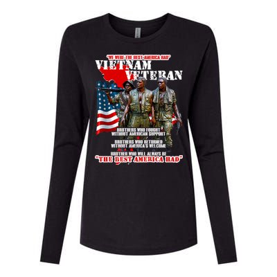 Vietnam Veteran The Best America Had Womens Cotton Relaxed Long Sleeve T-Shirt