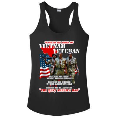 Vietnam Veteran The Best America Had Ladies PosiCharge Competitor Racerback Tank