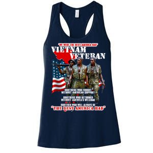 Vietnam Veteran The Best America Had Women's Racerback Tank