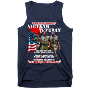 Vietnam Veteran The Best America Had Tank Top