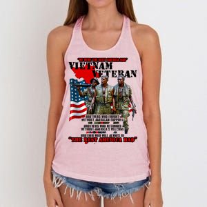 Vietnam Veteran The Best America Had Women's Knotted Racerback Tank