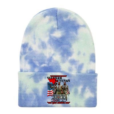 Vietnam Veteran The Best America Had Tie Dye 12in Knit Beanie