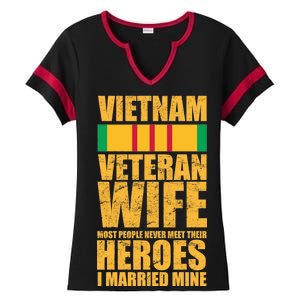 Vietnam Veteran Wife Ladies Halftime Notch Neck Tee