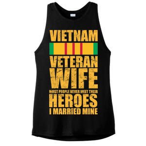 Vietnam Veteran Wife Ladies PosiCharge Tri-Blend Wicking Tank