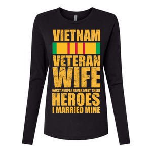 Vietnam Veteran Wife Womens Cotton Relaxed Long Sleeve T-Shirt