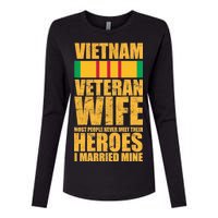 Vietnam Veteran Wife Womens Cotton Relaxed Long Sleeve T-Shirt