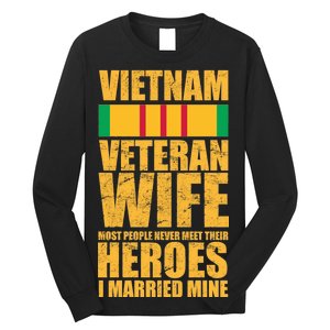 Vietnam Veteran Wife Long Sleeve Shirt