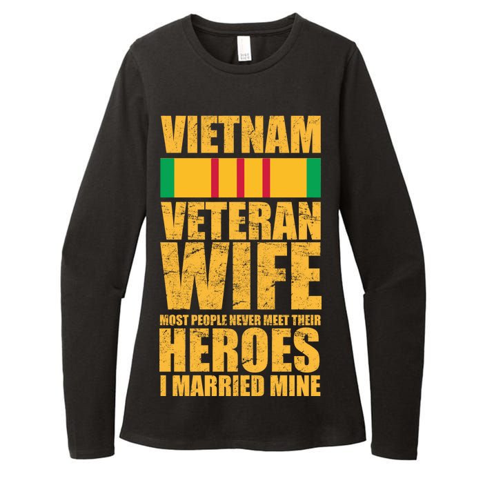 Vietnam Veteran Wife Womens CVC Long Sleeve Shirt