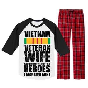 Vietnam Veteran Wife Raglan Sleeve Pajama Set