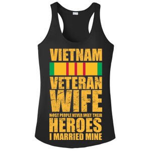 Vietnam Veteran Wife Ladies PosiCharge Competitor Racerback Tank