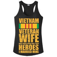 Vietnam Veteran Wife Ladies PosiCharge Competitor Racerback Tank