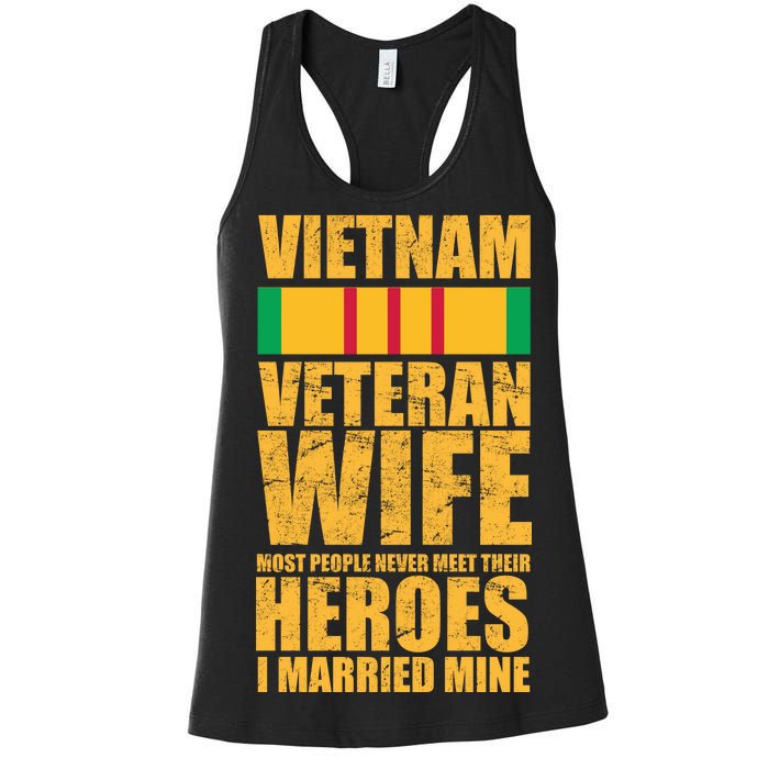 Vietnam Veteran Wife Women's Racerback Tank