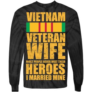 Vietnam Veteran Wife Tie-Dye Long Sleeve Shirt