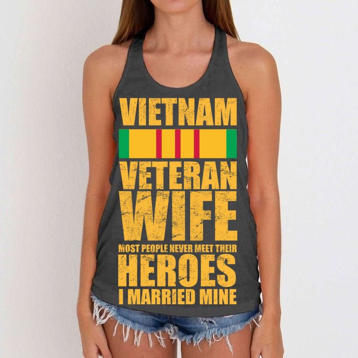 Vietnam Veteran Wife Women's Knotted Racerback Tank