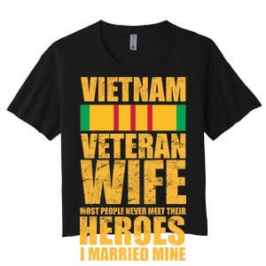 Vietnam Veteran Wife Women's Crop Top Tee