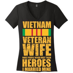 Vietnam Veteran Wife Women's V-Neck T-Shirt