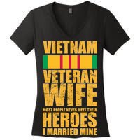 Vietnam Veteran Wife Women's V-Neck T-Shirt