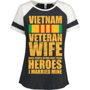 Vietnam Veteran Wife Enza Ladies Jersey Colorblock Tee