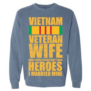 Vietnam Veteran Wife Garment-Dyed Sweatshirt