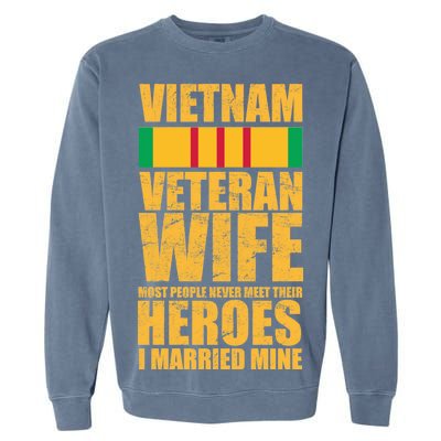 Vietnam Veteran Wife Garment-Dyed Sweatshirt